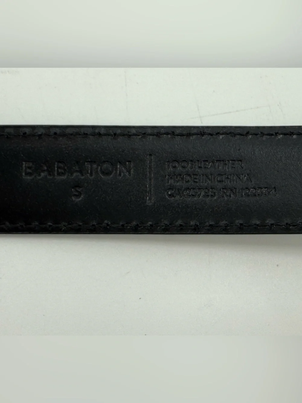 Babaton Ladies Black Leather Belt S